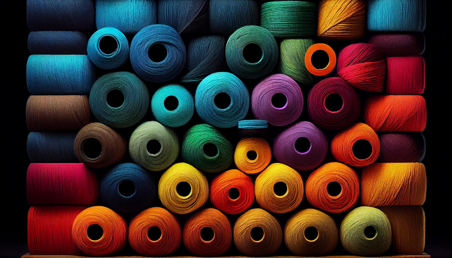 spools-multi-colored-thread-textile-material-generated-by-ai